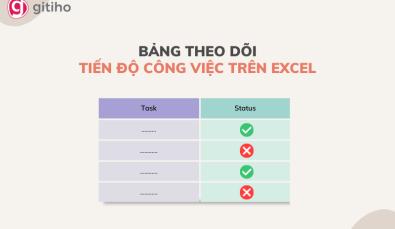 Cách tạo bảng theo dõi tiến độ công việc bằng Excel
