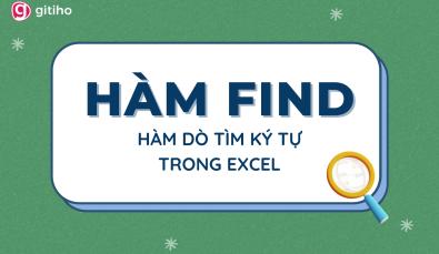 Hướng dẫn sử dụng hàm FIND để dò tìm ký tự trong Excel
