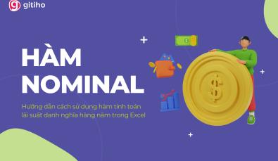 Cách tính lãi suất danh nghĩa hàng năm bằng hàm NOMINAL trong Excel