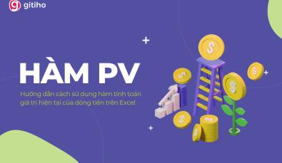 Cách tính giá trị hiện tại của dòng tiền bằng hàm PV trong Excel