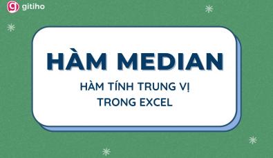 Hướng dẫn tính trung vị trong Excel bằng hàm MEDIAN