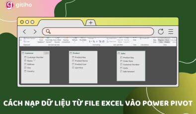 Hướng dẫn cách chèn dữ liệu từ file Excel vào Power Pivot
