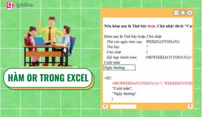 Hàm OR trong Excel: hướng dẫn, công thức và ví dụ minh họa