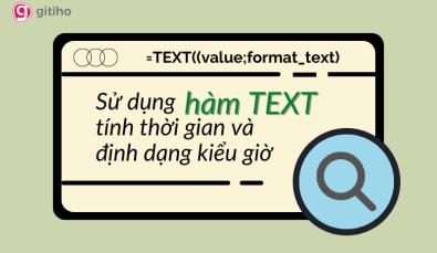 Ứng dụng hàm TEXT tính thời gian và định dạng kiểu giờ trong Excel