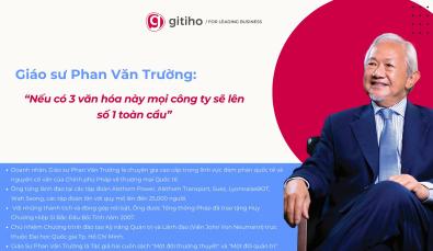 Giáo sư Phan Văn Trường với quan điểm 3 văn hóa tạo nên một doanh nghiệp hùng mạnh