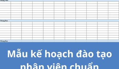 10+ mẫu kế hoạch đào tạo nhân viên miễn phí 2024 chuẩn