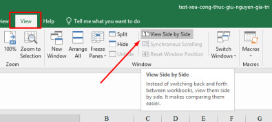 Di chuyển các sheet trong file Excel