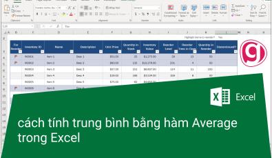 Cách dùng hàm Average trong Excel tính giá trị trung bình nhanh nhất
