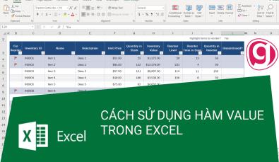 Hướng dẫn cách dùng hàm VALUE trong Excel đơn giản dễ hiểu nhất