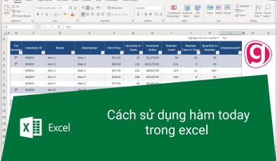 Hướng dẫn cách sử dụng hàm TODAY trong Excel nhanh và đơn giản nhất