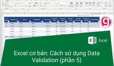Hướng dẫn cách thiết lập điều kiện Number và Text Length trong Data Validation