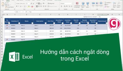 Hướng dẫn cách ngắt dòng trong Excel theo 3 cách