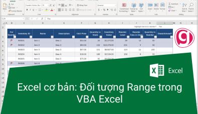 Hướng dẫn về đối tượng Range trong VBA cơ bản