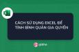 Cách thực hiện công thức bình quân gia quyền trên Excel
