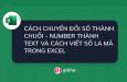 Cách viết số la mã và chuyển số thành text trong Excel