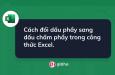 Cách đổi dấu phẩy sang dấu chấm phẩy trong công thức Excel