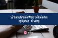 Sử dụng từ điển Word để kiểm tra ngữ pháp - từ vựng