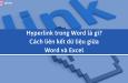 Hyperlink là gì? Cách tạo hyperlink trong Word và Excel