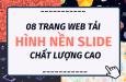 8 trang web cung cấp ảnh nền slide chất lượng cao miễn phí