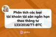 Phân tích các loại tài khoản tài sản ngắn hạn theo thông tư 133/2016/TT-BTC