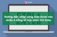 Hướng dẫn nhập công thức Excel vào nhiều ô bằng tổ hợp phím Ctrl Enter
