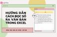 Hướng dẫn đổi số thành chữ trên Excel chỉ trong một nốt nhạc