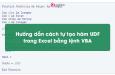 Hướng dẫn cách tự tạo hàm UDF trong Excel bằng lệnh VBA