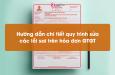 Hướng dẫn chi tiết quy trình sửa các lỗi sai trên hóa đơn GTGT