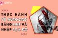 Bài tập thực hành vẽ AutoCAD nhanh bằng LINE và nhập tọa độ