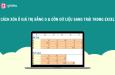 Hướng dẫn cách xóa ô có số 0 và dồn dữ liệu sang trái trong Excel