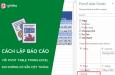 Cách lập báo cáo bằng Pivot Table trong Excel khi không có cột tháng