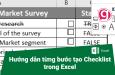 Hướng dẫn chi tiết cách tạo Checklist tương tác trong Excel