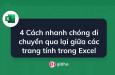 4 Cách nhanh chóng di chuyển qua lại giữa các trang tính trong Excel