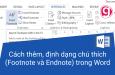 Cách thêm, định dạng chú thích Footnote và Endnote trong Word