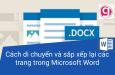 Cách sắp xếp và di chuyển các trang trong Microsoft Word
