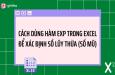 Hướng dẫn chi tiết cách sử dụng hàm EXP trong Excel