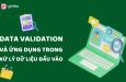 Data Validation là gì? Cách quản lý dữ liệu đầu vào với Data Validation