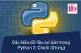 Các kiểu dữ liệu cơ bản trong Python 3: Chuỗi (String)