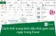 Cách tính trung bình dấu thời gian Timestamps trong Excel