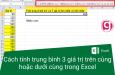 Cách tính trung bình các giá trị lớn nhất hoặc nhỏ nhất trong Excel
