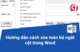 Hướng dẫn cách xóa toàn bộ ngắt cột trong Word