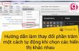 Hướng dẫn tư động thay đổi phần trăm khi chọn các hiển thị khác nhau trong Power BI
