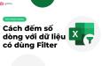 Hướng dẫn cách đếm số dòng trong Excel sau khi dùng bộ lọc Filter