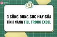 3 tính năng cực hay của công cụ Fill trong Excel có thể bạn chưa biết