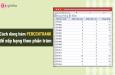 Hướng dẫn sử dụng hàm PERCENTRANK để xếp hạng theo phần trăm
