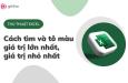 Hướng dẫn cách tô màu giá trị lớn nhất, nhỏ nhất trong Excel