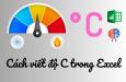 3 cách viết độ C trên Excel đơn giản, nhanh chóng