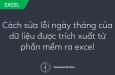 Cách sửa nhanh lỗi ngày tháng trong Excel của dữ liệu được trích xuất