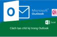 Cách tạo chữ ký trong Outlook