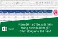 Cách dùng hàm đếm số lần xuất hiện trong Excel kèm ví dụ